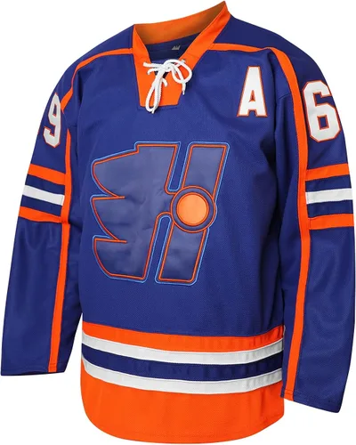 Vista 2 de Phoneutrix Doug The Thug #69 Glatt Halifax Highlanders Jersey de hockey azul