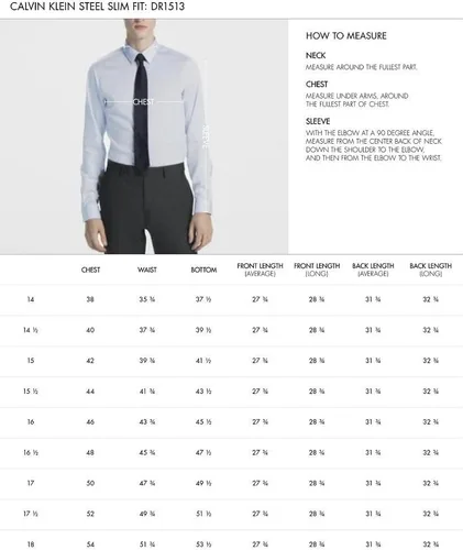 Vista 5 de Calvin Klein Camisa de vestir para hombre, ajuste delgado, no necesita planchado