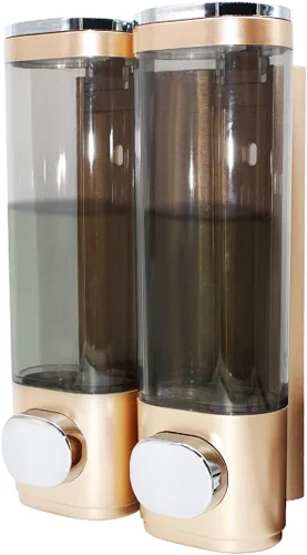 Vista 10 de Dispensador de jabón de 1 cámara para montaje en pared, dispensador de bomba de ducha de baño de 13.5 fl oz, dispensador de jabón de ducha de loción