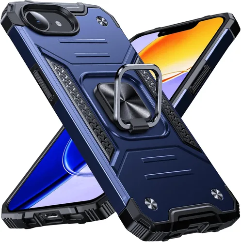 Vista 31 de Anqrp Funda resistente para iPhone 6/7/8/SE/SE2 con soporte de anillo mejorado y agarre, grado militar, a prueba de golpes, resistente y robusta