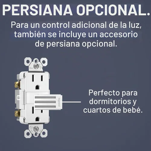 Vista 3 de Pass & Seymour Legrand NTL885TRICC6 - Enchufe con luz nocturna LED (15 A IVY)