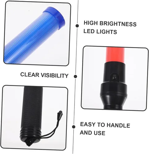 Vista 7 de MAGICLULU Tráfico luminoso reutilizable LED Cheering Stick para conciertos Alertas de emergencia Control de tráfico Eventos comunitarios