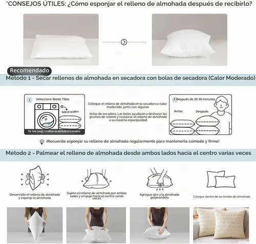 Vista 4 de MIULEE Juego de 2 rellenos de almohada decorativa de 12x20 pulgadas, rellenos de almohada no tejidos con relleno 100% virgen para sofá, sillón