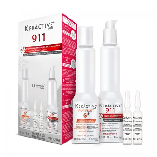Vista 2 de CONJUNTO DE TRATAMIENTO INTEGRAL INTENSO PARA EL CABELLO KERACTIVO, TRATAMIENTO INTENSO
