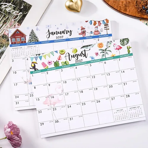 Vista 7 de Calendario magnético 2027, calendario de pared 2027, 8 x 10 pulgadas