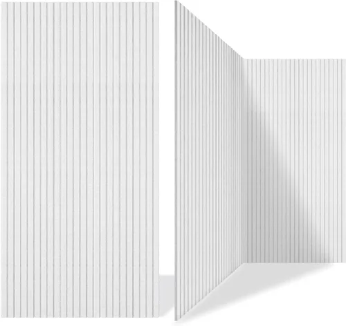 Vista 15 de Paquete de 5 paneles acústicos, paneles acústicos de pared de 47.2 x 23.6 x 0.4 pulgadas, grandes paneles insonorizados, paneles autoadhesivos a