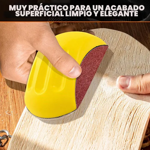 Vista 7 de Bloques de lijado de ratón para madera, bloque de lijadora de ratón, herramientas de carrocería automática, almohadillas de lijado de mano