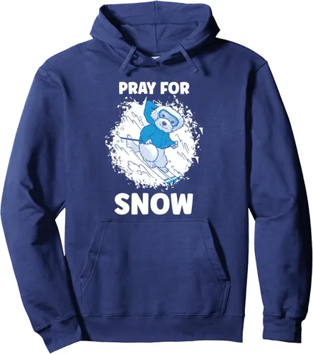 Vista 6 de Pray For Snows Dog Extreme Snow Ski Sudadera con capucha, Negro