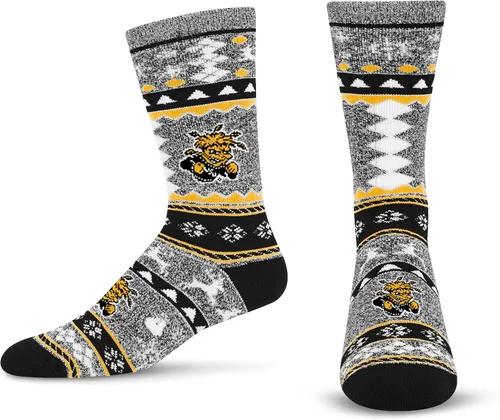Vista 59 de For Bare Feet Ugly Holiday Sweater Crew Sock NCAA