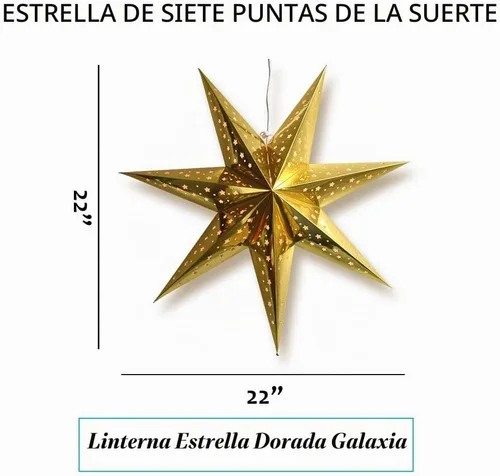 Vista 8 de Increíbles faroles de papel de primera, estilo estrella para decorar