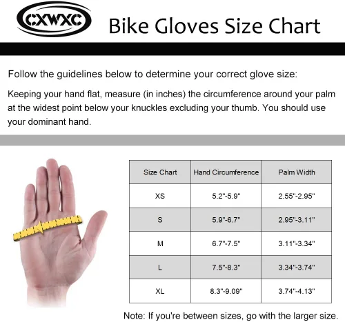 Vista 7 de CXWXC Guantes de ciclismo para hombres y mujeres Guantes de gel transpirable para bicicleta de montaña Guantes de bicicleta antideslizantes