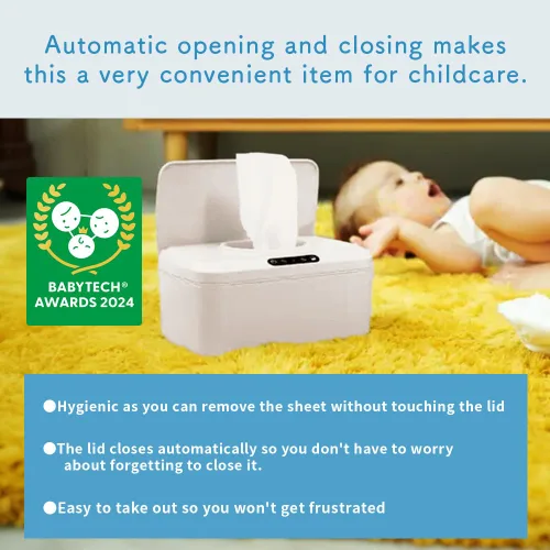 Vista 4 de ROUNDS Dispensador automático de toallitas para bebés, dispensador de toallitas húmedas para pañales, dispensador de toallitas húmedas