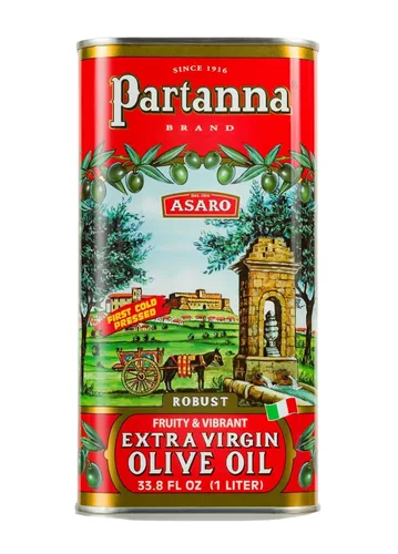 Vista 4 de Partanna Aceite de oliva virgen extra, 34 onzas.
