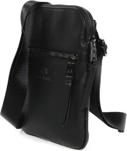 Vista 2 de AX ARMANI EXCHANGE Bolso cruzado plano de piel ecológica, Negro