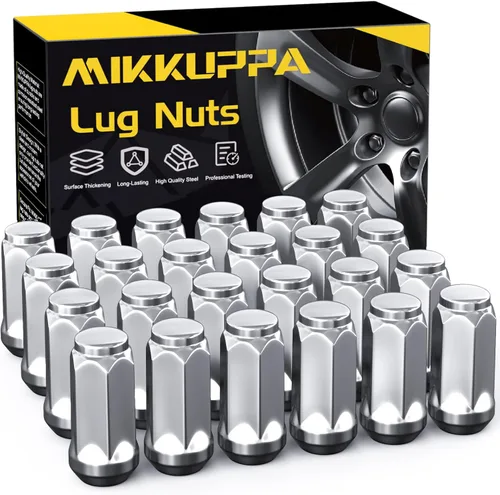 Vista 8 de MIKKUPPA Tuercas de rueda 9/16-18 - Reemplazo para Dodge Dakota 2005-2011, Durango 2004-2009, RAM 1500 2004-2009, RAM 2500 1994-2010, RAM 3500