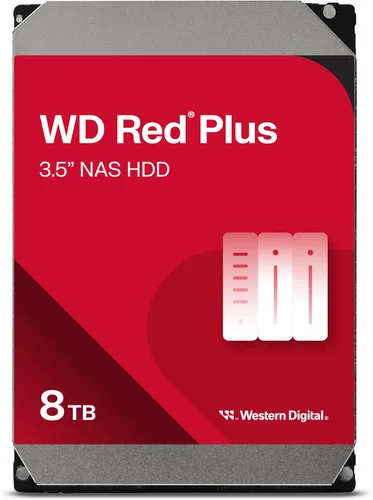 Vista 12 de Western Digital 2TB WD Red Plus Disco duro interno NAS HDD - 5400 RPM, SATA 6 Gb/s, CMR, caché de 64 MB, 3.5" -WD20EFPX