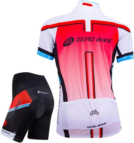 Vista 2 de Jersey de ciclismo para mujer, de manga corta, secado rápido, transpirable, para montaña.