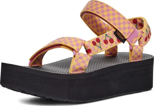 Vista 29 de Sandalia Teva de plataforma universal para mujer Balance Oliva Quemada
