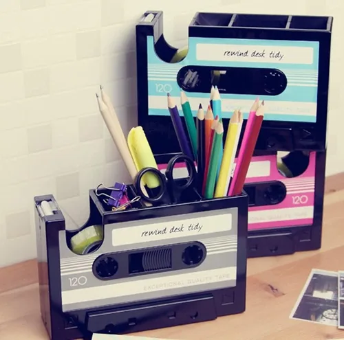 Vista 5 de Dispensador de Cintas en Cassette con Soporte para Bolígrafos, Jarrón, Porta Lápices, Artículos de Papelería, Organizador de Escritorio, Proveedor