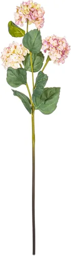 Vista 6 de Vickerman Espray de hortensias artificiales burdeos de 33 pulgadas con tres cabezas de flores, 2 por bolsa.