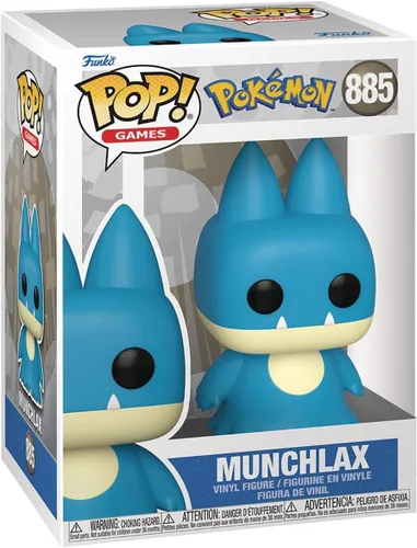 Vista 2 de POP Pokemon - Figura de vinilo de Munchlax Funko (paquete con funda protectora de caja compatible), multicolor, 3.75 pulgadas