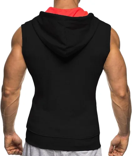 Vista 4 de LemonGirl Camiseta sin mangas con capucha para hombre