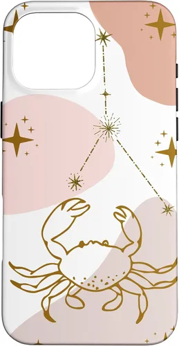 Vista 19 de Cancer Celestial Zodiac Sign Constellation Pastel Aesthetic Case for iPhone 17