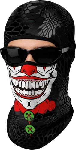Vista 39 de Pasamontañas 3D, máscara de cara completa, resistente al viento, máscara de esquí con calavera táctica para motocicleta, ciclismo, Halloween 4