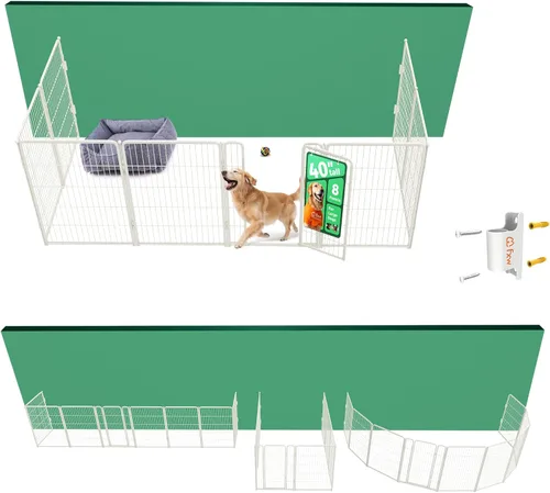 Vista 8 de FXW Homeplus Unleashed Corralito para Perros de Interior - Juego Sin Estrés y Seguro, Resistente de 24 Pulgadas 2 Paneles Corralito para Cachorros