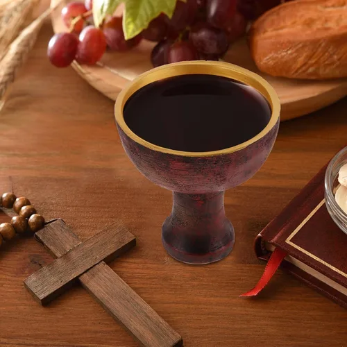 Vista 9 de Ipetboom - Adorno de cáliz de resina para recolección de energía sagrada, 5.11 pulgadas, copa de vino vintage, herramienta de sacrificio religioso