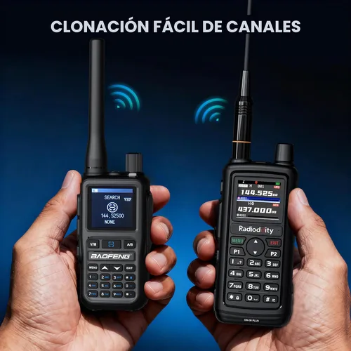 Vista 5 de BAOFENG Radios portátiles UV-5G Mini GMRS, 999 CHs, programación de Negro & gris