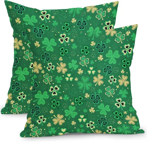 Vista 31 de Fundas de cojín decorativas primavera-verano 40x40 cm, juego de 2 fundas de cojín verdes con flores botánicas, fundas de cojín decorativas para Aqua