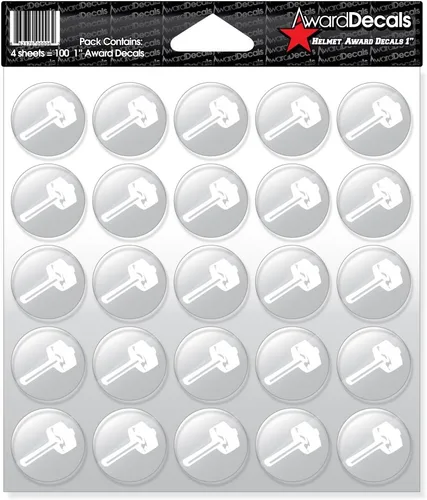 Vista 13 de Award Decals Sledgehammer (negro sobre transparente)