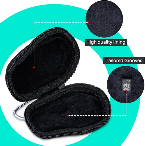 Vista 6 de Funda de almacenamiento Lebakort compatible con mouse Logitech MX Master 4 / MX Master 3S / MX Master 3 / MX Master 2S Advanced