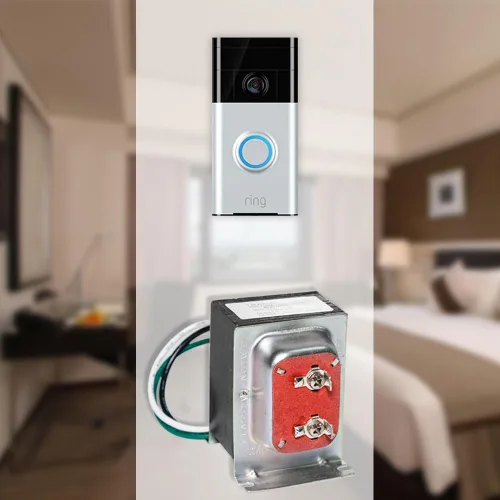 Vista 7 de VIIVRIA Transformador de timbre de puerta de 24 V 40 VA, núcleo de cobre resistente para Ring Pro/2 y Nest Hello, fuente de alimentación cableada