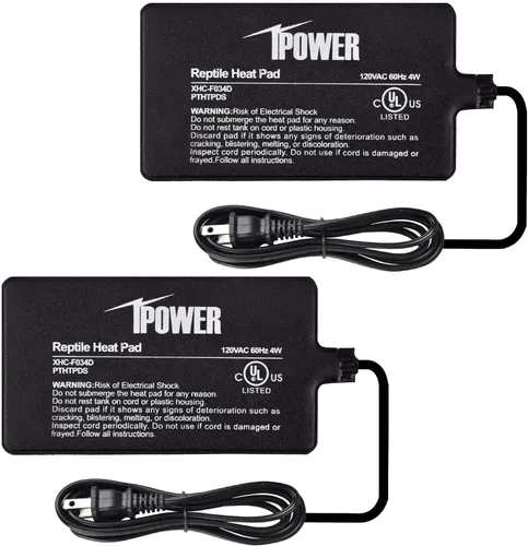 Vista 30 de iPower Almohadilla de Calor para Reptiles de 6 x 8 Pulgadas, 8 W, Calentador de Terrario Debajo del Tanque, Alfombrilla Calefactora para Tortuga