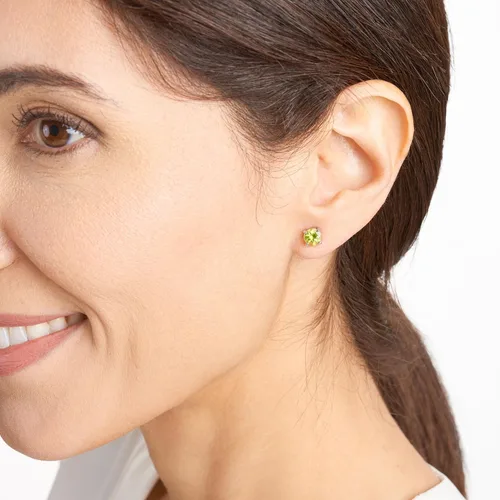 Vista 60 de Amazon Essentials Aretes redondos de plata de ley con piedra natal (anteriormente colección Amazon)