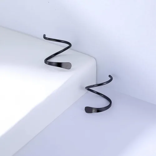 Vista 5 de Reffeer Aretes minimalistas de plata de ley 925 para mujeres y adolescentes