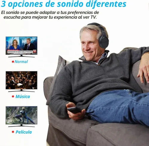 Vista 3 de ANSTEN - Auriculares inalámbricos para ver televisión con RCA óptico digital