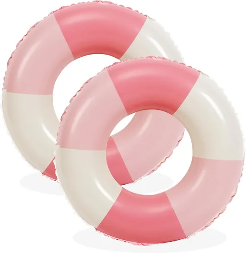 Vista 9 de Tubos de piscina, 2 flotadores inflables de piscina para adultos, flotadores de piscina inflables, balsa de piscina, fiesta, agua, verano, playa