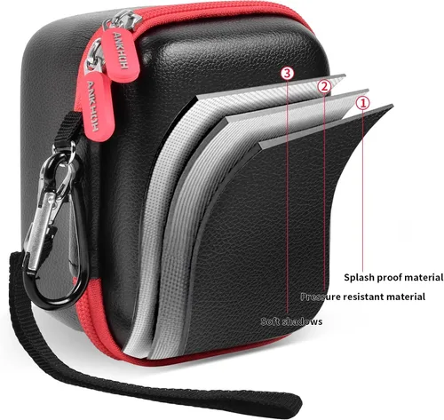 Vista 5 de ANKHOH Funda para Cámara Digital para Polaroid Go Generation 2 Gen 2/9035/9071/9070 Cámara Mini Instantánea, Almacenamiento de Cámaras de Película