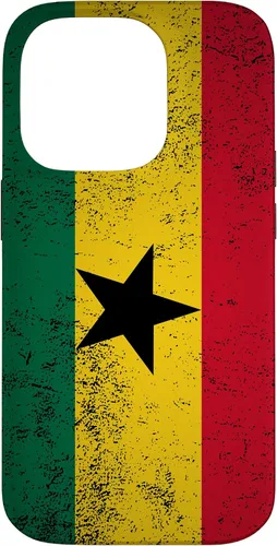Vista 17 de Grunge Ghana Flag Vintage Accra West African Ghanaian Gift Case for iPhone 17