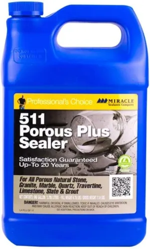 Vista 14 de Miracle Sealants 511 Porous Plus Premium - Sellador de encimeras, piedras y azulejos, cuarto de galón Deep penetrating stain & water protection