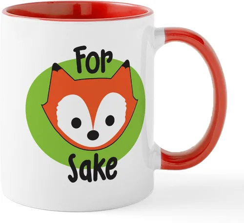 Vista 30 de CafePress Taza de café de cerámica For Fox Sake de 11 oz (11.0 fl oz)