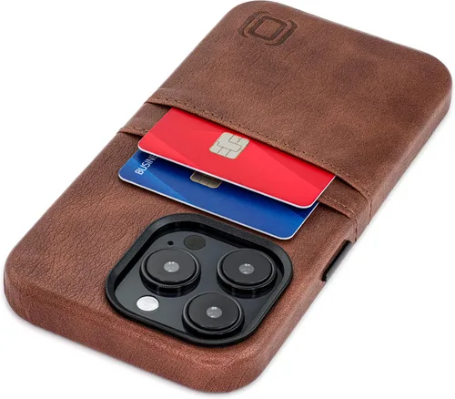 Vista 19 de Dockem Funda para iPhone 14 con placa de metal integrada para montaje magnético y 2 bolsillos para tarjetas: Cartera Luxe M2, piel sintética