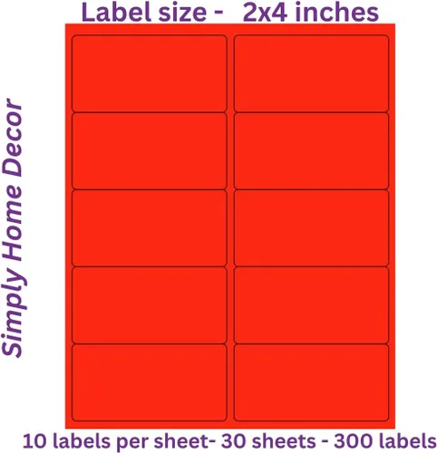 Vista 7 de Simply Home Decor - 750 Etiquetas Amarillas - 1" x 2-5/8" 25 Hojas I