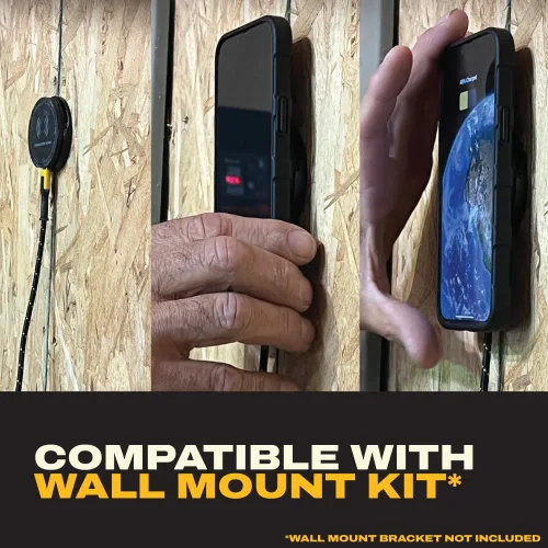 Vista 9 de DEWALT Soporte magnético para teléfono para kit de automóvil, cargador inalámbrico resistente, soporte de ventilación, montaje en tablero, soportes