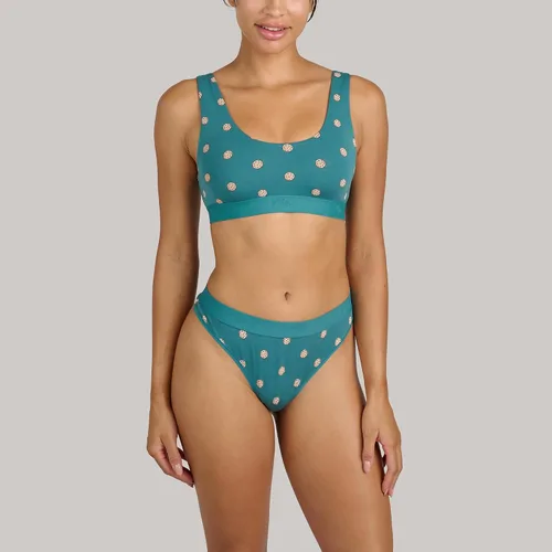 Vista 4 de MeUndies Tanga de algodón elástico para mujer - Bragas cómodas - Tela exclusiva de Tienda
