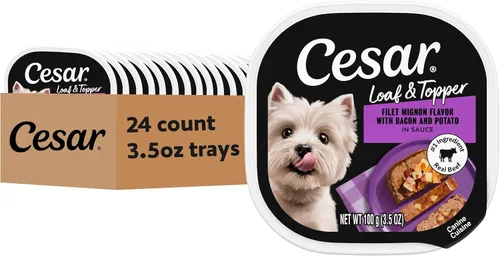 Vista 13 de Comida enlatada para perros adultos,sabor césar, Carne Beef #1 ingredient, easy to digest, no fillers or added sugar, complete & balanced, use as