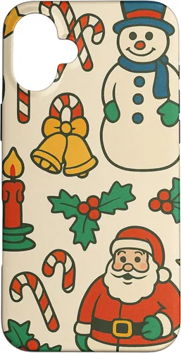 Vista 23 de Patrón retro de los años 90, decoración nostálgica de vacaciones para iPhone 16